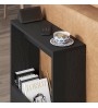Τραπεζάκι βοηθητικό χρώμα black wood 55x20x60εκ.