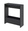 Τραπεζάκι βοηθητικό χρώμα black wood 55x20x60εκ.