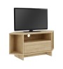 Έπιπλο τηλεόρασης γωνιακό χρώμα sapphire oak 95,7x35,4x45εκ.