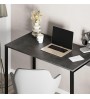 Γραφείο εργασίας χρώμα γκρι ρετρό - silky black 100x60x75εκ.