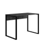 Γραφείο εργασίας χρώμα γκρι ρετρό - silky black 100x60x75εκ.