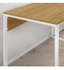 Γραφείο εργασίας χρώμα sapphire oak - λευκό 100x60x75εκ.