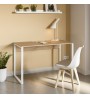 Γραφείο εργασίας χρώμα sapphire oak - λευκό 100x60x75εκ.