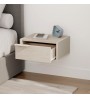 Κομοδίνο επιτοίχιο χρώμα sandstone - light oak 40x33x18,5εκ.