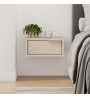 Κομοδίνο επιτοίχιο χρώμα sandstone - light oak 40x33x18,5εκ.