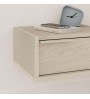 Κομοδίνο επιτοίχιο χρώμα sandstone - light oak 40x33x18,5εκ.