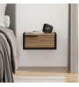Κομοδίνο επιτοίχιο χρώμα black wood - καρυδί Ud 40x33x18,5εκ.