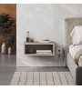 Κομοδίνο επιτοίχιο με LED χρώμα καρυδί Ud - sandstone 45x30x18εκ.