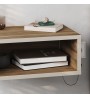 Κομοδίνο επιτοίχιο με LED χρώμα καρυδί Ud - sandstone 45x30x18εκ.