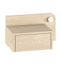 Κομοδίνο επιτοίχιο με LED χρώμα light oak 52x33,6x28εκ.