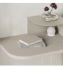 Κομοδίνο επιτοίχιο με LED χρώμα sandstone 40x30x16,2εκ.