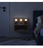Κομοδίνο επιτοίχιο με LED χρώμα sapphire oak 40x30x33,8εκ.