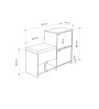 Παπουτσοθήκη χρώμα sapphire oak - ανθρακί 101x35x80,4εκ.