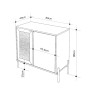 Μπουφές χρώμα sapphire oak 80x40x80εκ.