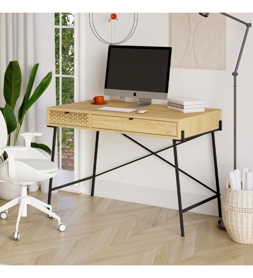 Γραφείο εργασίας χρώμα sapphire oak 113,4x60x77,5εκ.