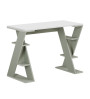 Γραφείο εργασίας χρώμα ash green - λευκό 106x50x75εκ
