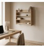 Ραφιέρα τοίχου χρώμα sapphire oak 85x15x66εκ.