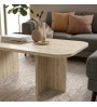 Τραπεζάκι σαλονιού χρώμα travertine 100x60x41,8εκ.