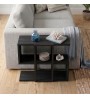 Τραπεζάκι βοηθητικό χρώμα black wood 56x25x56,5εκ.