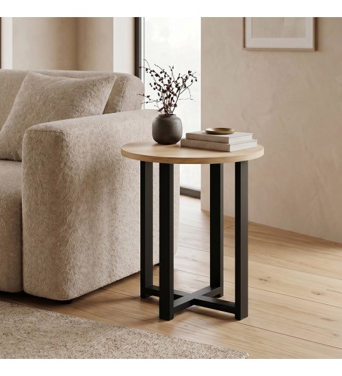 Τραπεζάκι βοηθητικό χρώμα sapphire oak Ø45x50εκ.