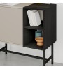 Μπουφές χρώμα sandstone - black wood 81x40x80εκ.