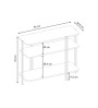 Κονσόλα χρώμα sapphire oak 92x34,5x75εκ.