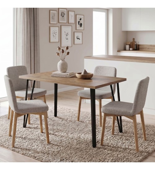 Τραπέζι χρώμα sepet oak 120x70x77,5εκ.