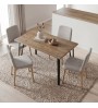 Τραπέζι χρώμα sepet oak 120x70x77,5εκ.