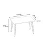 Τραπέζι χρώμα sepet oak 120x70x77,5εκ.