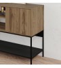 Μπουφές χρώμα καρυδί Ud - black wood 180x40x80εκ.