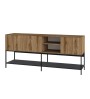 Μπουφές χρώμα καρυδί Ud - black wood 180x40x80εκ.