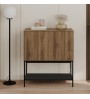 Μπουφές χρώμα καρυδί Ud - black wood 80x40x90εκ.
