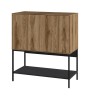 Μπουφές χρώμα καρυδί Ud - black wood 80x40x90εκ.