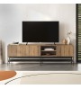 Έπιπλο τηλεόρασης Χρώμα Καρυδί Ud - Black wood 180εκ.