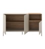 Μπουφές χρώμα sandstone - sepet oak 140x41,8x80εκ.