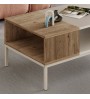 Τραπεζάκι σαλονιού χρώμα sandstone - sepet oak 90x56x40,6εκ.