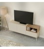 Έπιπλο τηλεόρασης χρώμα sandstone - sepet oak 140x41,8x55εκ.
