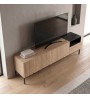 Έπιπλο τηλεόρασης χρώμα sepet oak - black wood 180x41,8x55εκ.