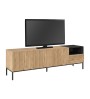 Έπιπλο τηλεόρασης χρώμα sepet oak - black wood 180x41,8x55εκ.