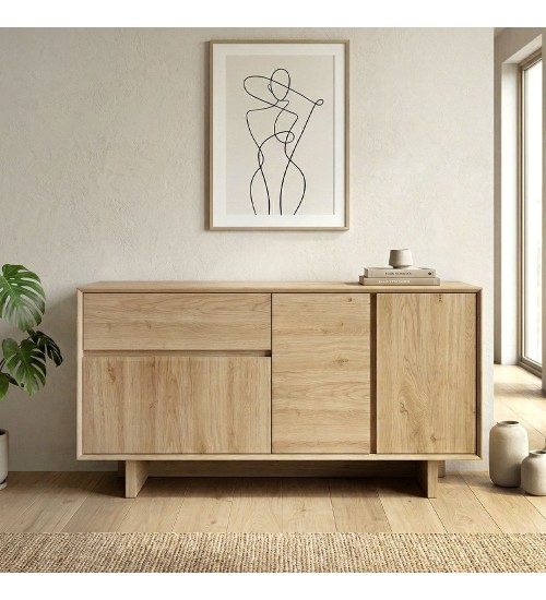 Μπουφές χρώμα sapphire oak 146x45x76,5εκ.