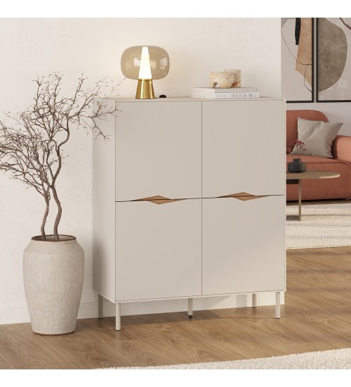 Μπουφές χρώμα sandstone 98x40x120εκ.