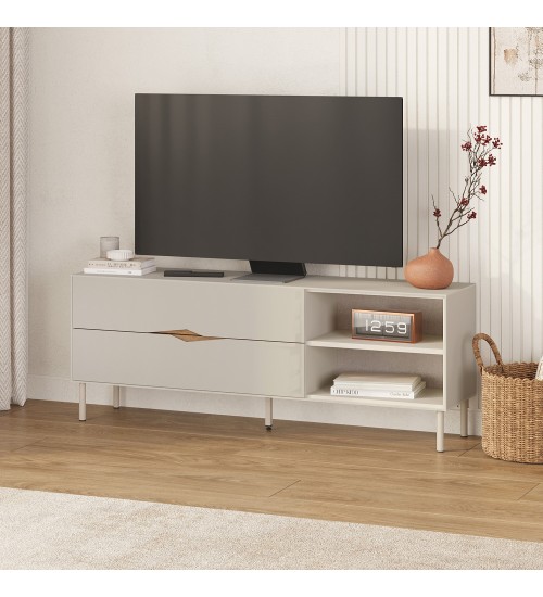 Έπιπλο τηλεόρασης χρώμα sandstone 150x35x56εκ.