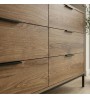 Συρταριέρα χρώμα καρυδί Ud 140x45x83,5εκ.