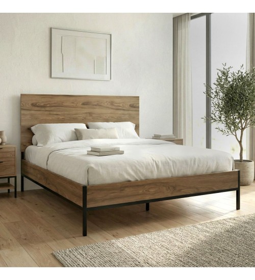 Κρεβάτι χρώμα καρυδί Ud 160x200εκ.