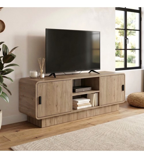 Έπιπλο τηλεόρασης χρώμα sepet oak 140,3x39x50εκ.