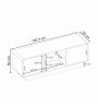 Έπιπλο τηλεόρασης χρώμα Sepet Oak 140,3x39x50εκ.