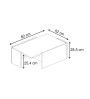 Τραπεζάκι σαλονιού χρώμα sepet oak 82x52x28,5εκ.