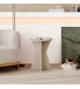 Τραπεζάκι βοηθητικό χρώμα travertine Ø40x51,8εκ.