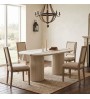 Τραπέζι χρώμα travertine - sandstone 180x90x77εκ.