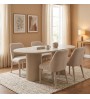 Τραπέζι χρώμα travertine - sandstone 180x90x77εκ.